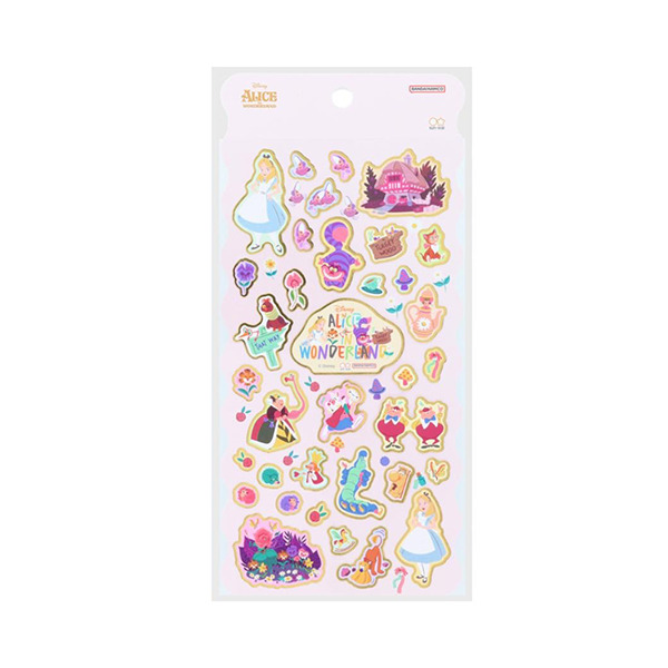 愛麗絲夢遊仙境燙金貼紙(場景)