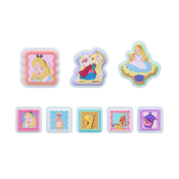 愛麗絲夢遊仙境散裝貼紙組-23枚入(愛麗絲)