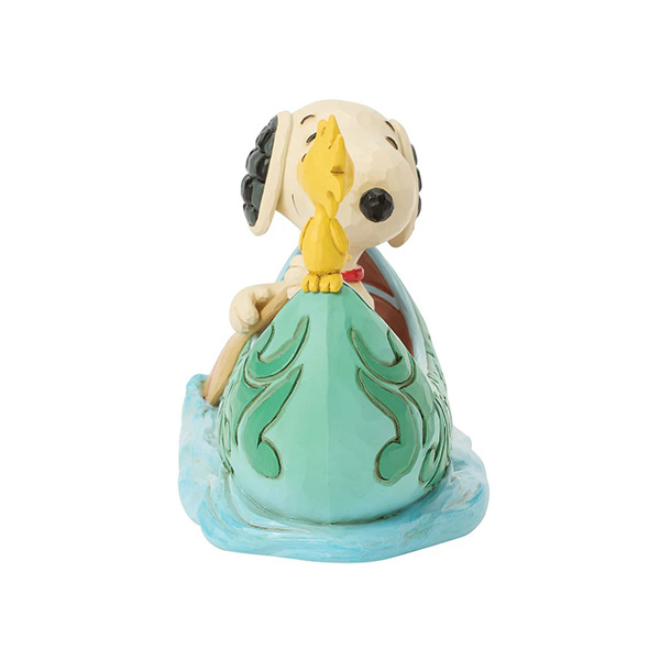 SNOOPY&胡士托划獨木舟塑像-Snoopy and Woodstock in Canoe