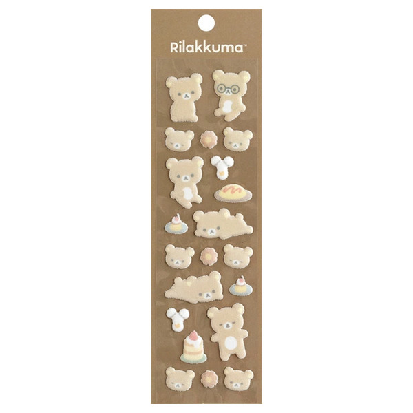 拉拉熊毛絨絨泡棉立體貼紙(BASIC)