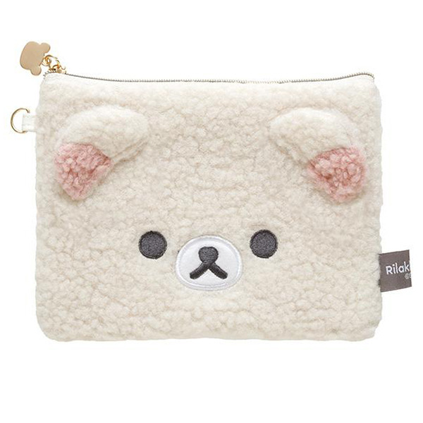 小白熊毛絨絨扁平收納包(BASIC)