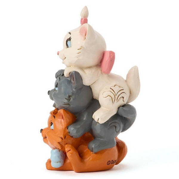 貓兒歷險記小貓疊疊樂迷你塑像-Aristoccats Stacked Mini