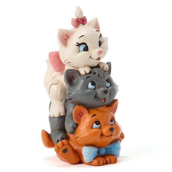 貓兒歷險記小貓疊疊樂迷你塑像-Aristoccats Stacked Mini