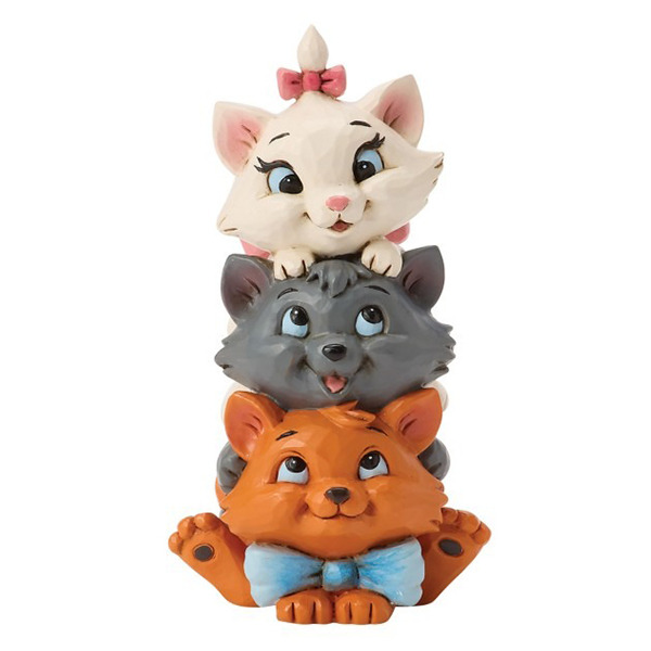 貓兒歷險記小貓疊疊樂迷你塑像-Aristoccats Stacked Mini
