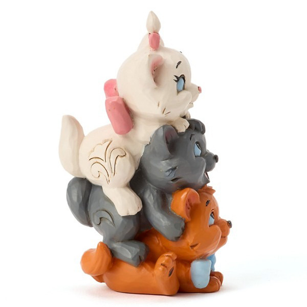 貓兒歷險記小貓疊疊樂迷你塑像-Aristoccats Stacked Mini