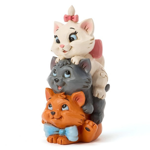 貓兒歷險記小貓疊疊樂迷你塑像-Aristoccats Stacked Mini