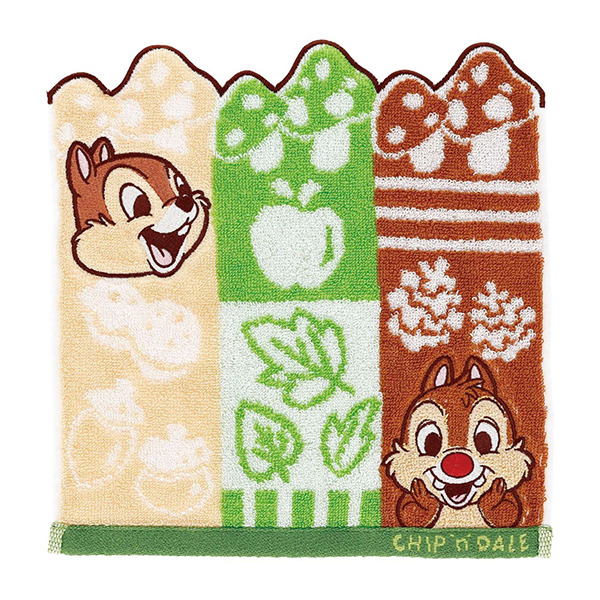 奇奇蒂蒂純棉小方巾/手帕(三色花邊)