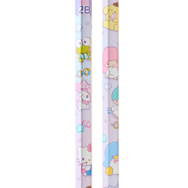 三麗鷗明星日製4入2B鉛筆組(幻彩可愛姿態)