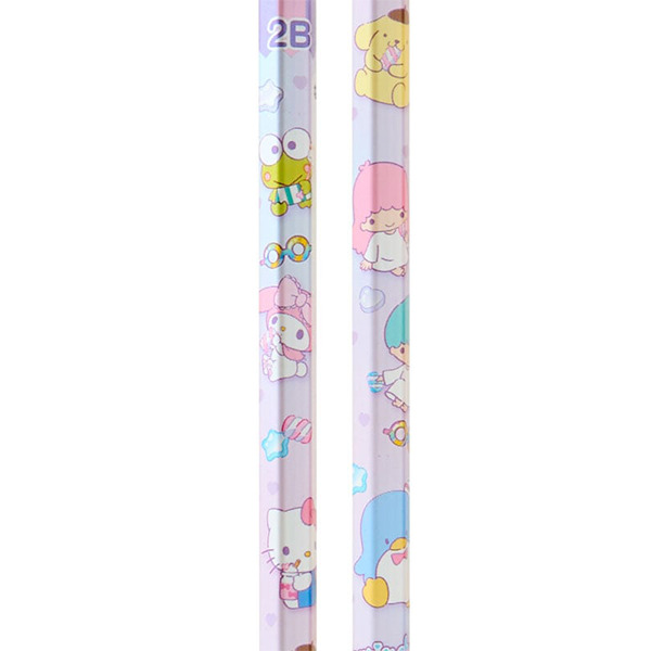 三麗鷗明星日製12入2B鉛筆組(幻彩可愛姿態)