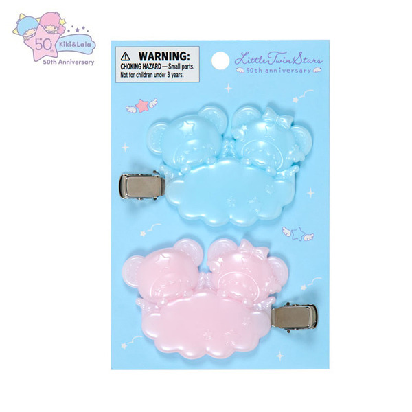 雙星仙子造型髮夾/瀏海固定髮夾組-一組2個入(50週年-星空天使)