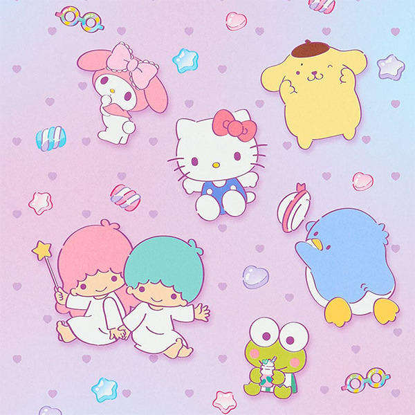 三麗鷗明星日製B5空白筆記本(幻彩可愛姿態)