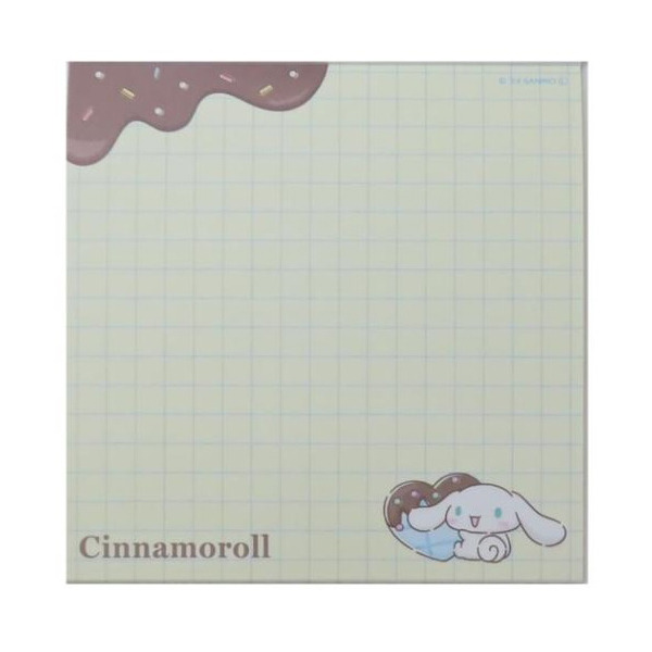 大耳狗日製方形便條紙附貼紙(巧克力)