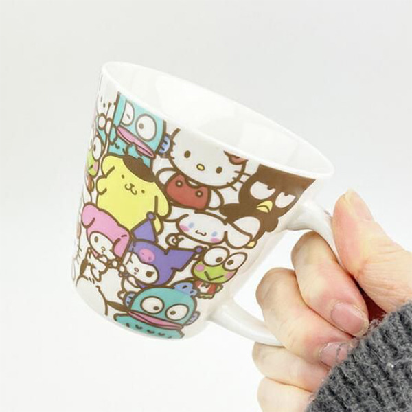 三麗鷗明星陶瓷馬克杯(擠在一起)