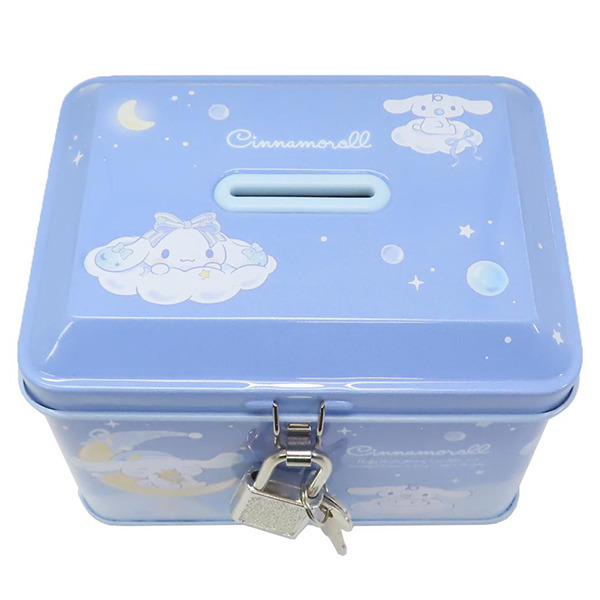 大耳狗鐵製存錢筒附鎖(甜蜜星空)