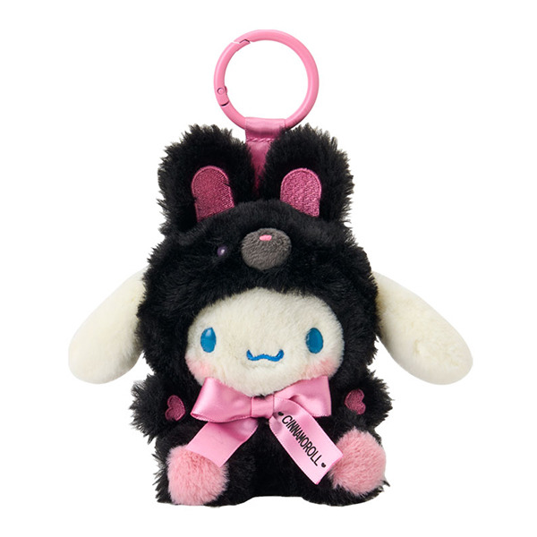 大耳狗造型玩偶吊飾(純黑小動物)