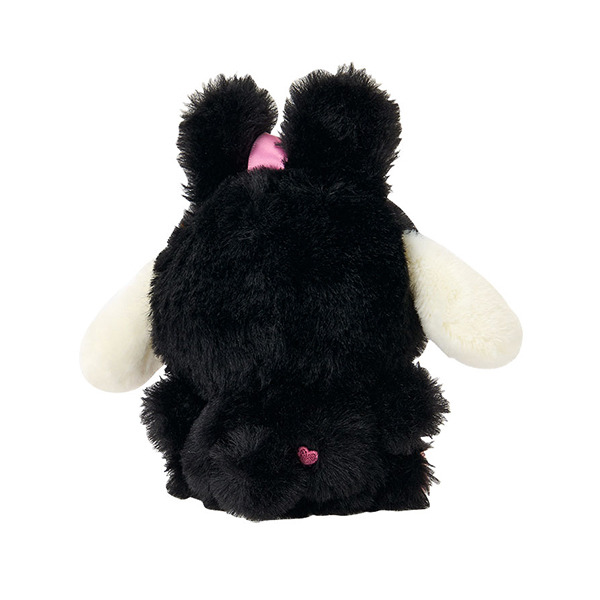 大耳狗造型玩偶吊飾(純黑小動物)