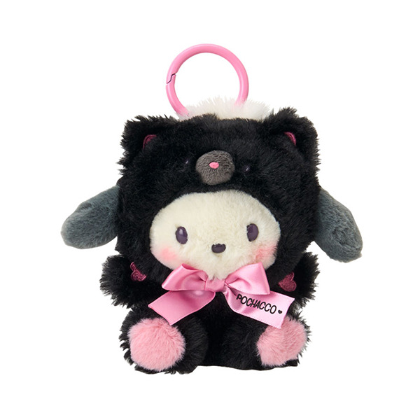 帕恰狗造型玩偶吊飾(純黑小動物)