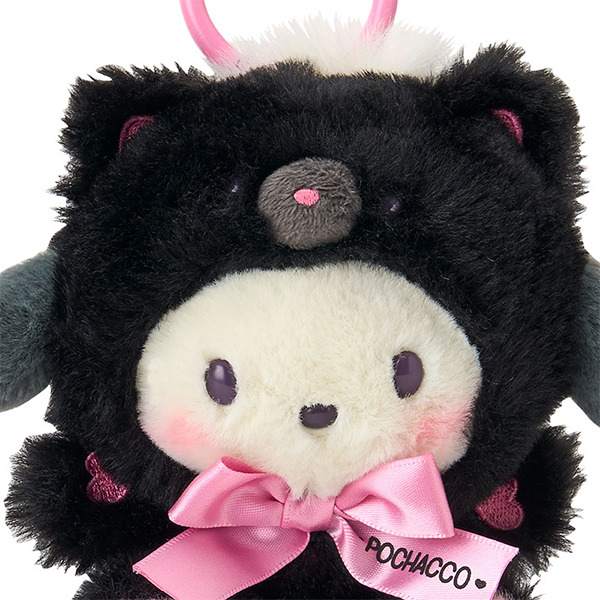 帕恰狗造型玩偶吊飾(純黑小動物)