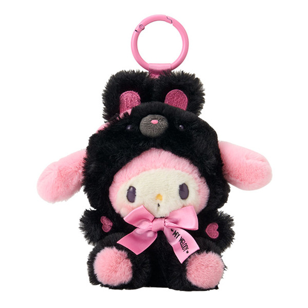 美樂蒂造型玩偶吊飾(純黑小動物)