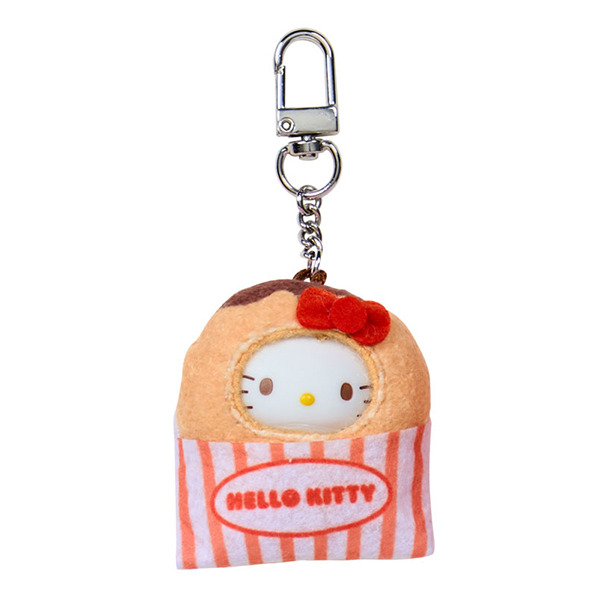 三麗鷗明星迷你公仔鑰匙圈盲盒-美味食物(8種款式，隨機出貨*1)