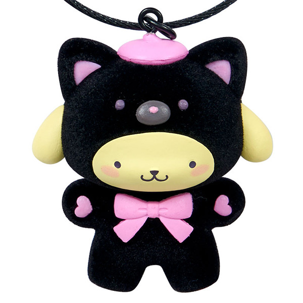 布丁狗立體公仔造型鑰匙圈/掛飾(純黑小動物)