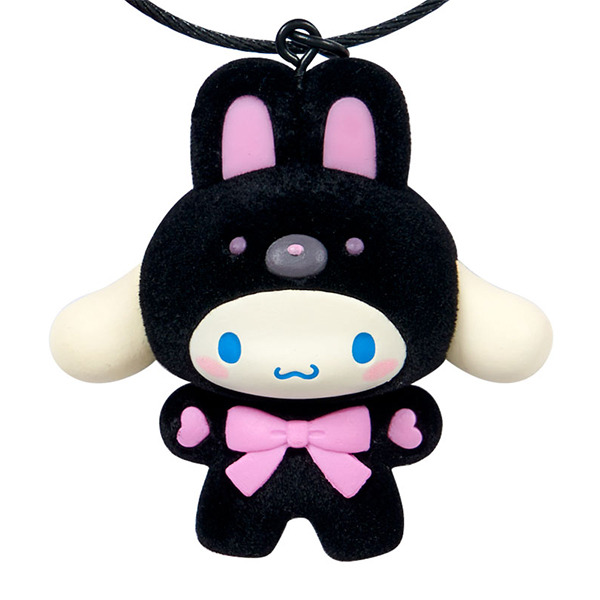 大耳狗立體公仔造型鑰匙圈/掛飾(純黑小動物)