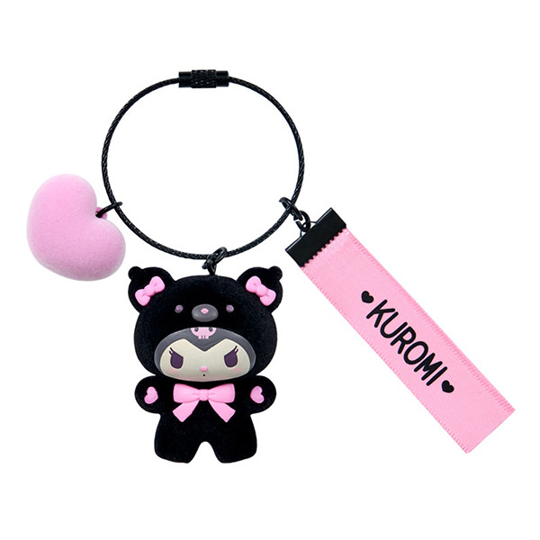 酷洛米立體公仔造型鑰匙圈/掛飾(純黑小動物)