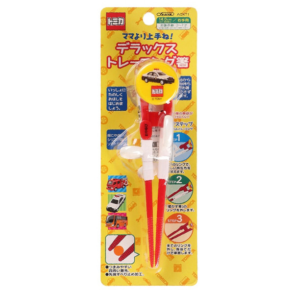 TOMICA三階段兒童學習筷(警車)