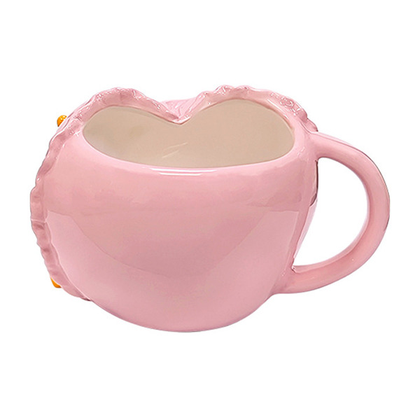 小熊維尼心型立體浮雕陶瓷馬克杯(擁抱)