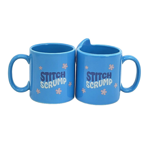 史迪奇&醜ㄚ頭立體浮雕馬克對杯組