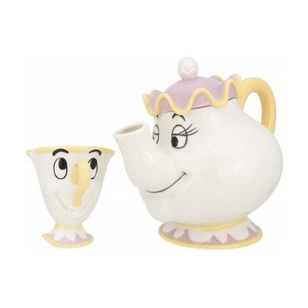 茶壺太太與小齊造型陶瓷茶具組/茶壺杯組