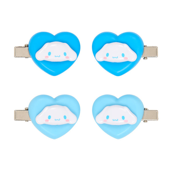 大耳狗愛心造型迷你髮夾/瀏海固定髮夾組-一組4個入