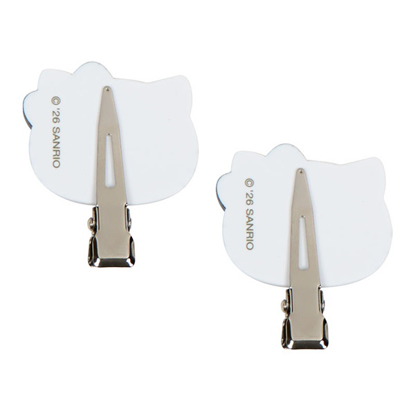 HELLO KITTY大臉造型髮夾/瀏海固定髮夾組-一組2個入(mini-黑)