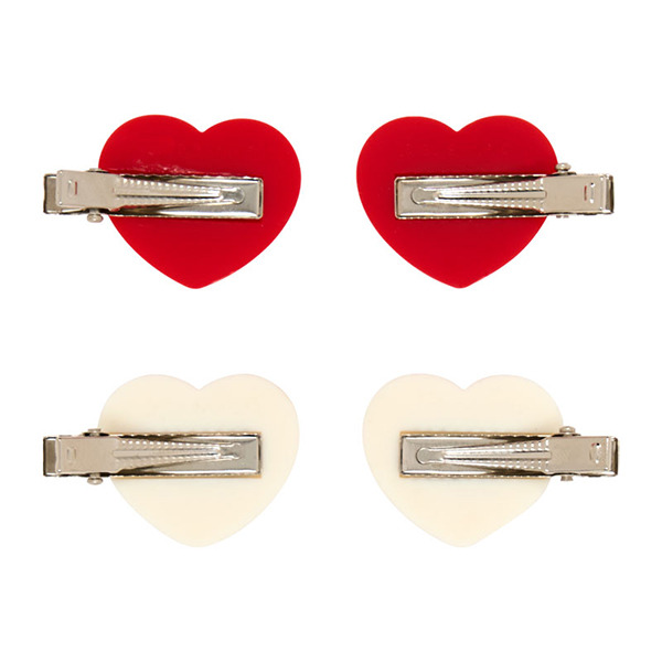 HELLO KITTY愛心造型迷你髮夾/瀏海固定髮夾組-一組4個入