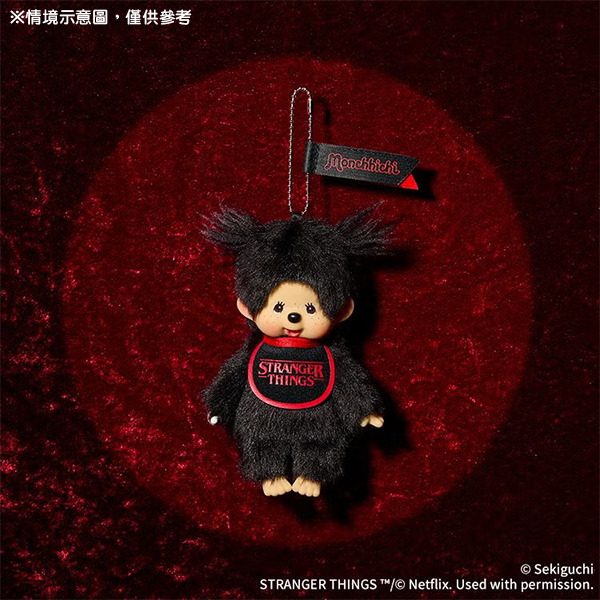 夢奇奇x怪奇物語造型玩偶吊飾(黑色圍兜-女孩)