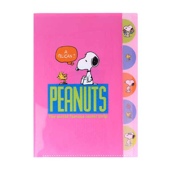 SNOOPY日製A4 5層檔案資料夾(喜劇場景2-對話)