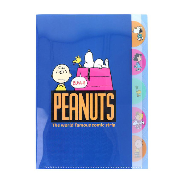 SNOOPY日製A4 5層檔案資料夾(喜劇場景2-狗屋)