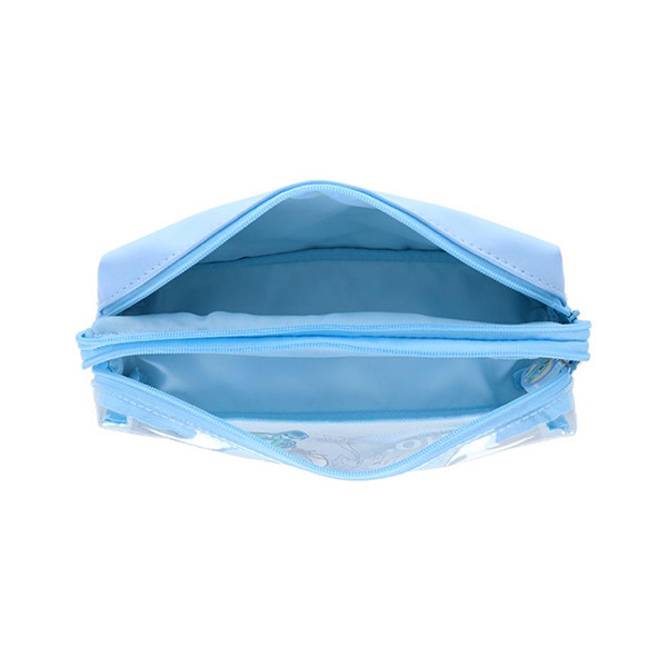 史迪奇透明雙層筆袋(晚安抱抱)