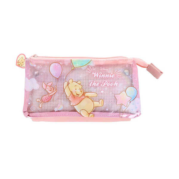 小熊維尼扁平雙層筆袋(夢幻天空)