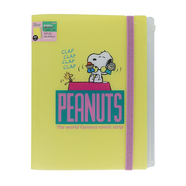 SNOOPY A4 5層檔案資料夾附夾鍊袋(喜劇場景2-撞擊)