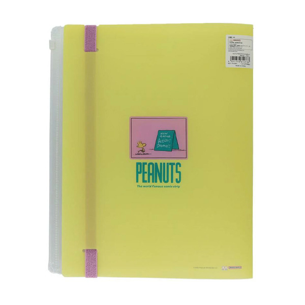 SNOOPY A4 5層檔案資料夾附夾鍊袋(喜劇場景2-撞擊)