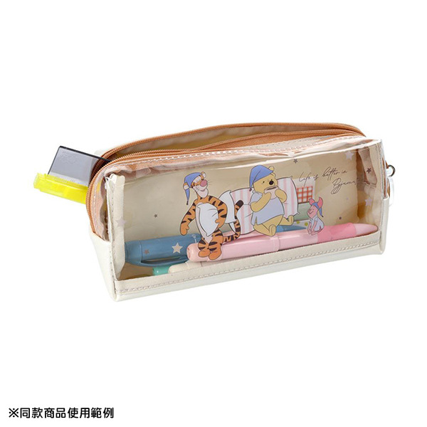 小熊維尼透明雙層筆袋(晚安時光)