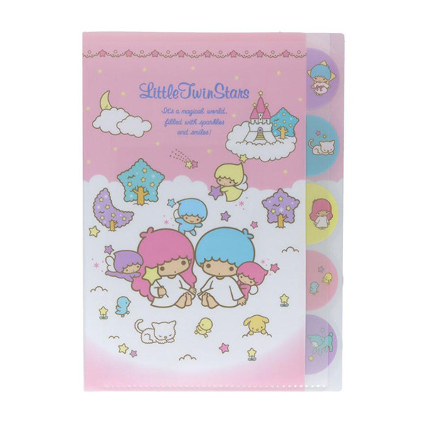 雙星仙子日製A4 5層檔案資料夾(魔法天空)