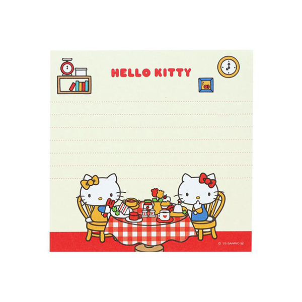 HELLO KITTY日製方形便條本(早餐時光)