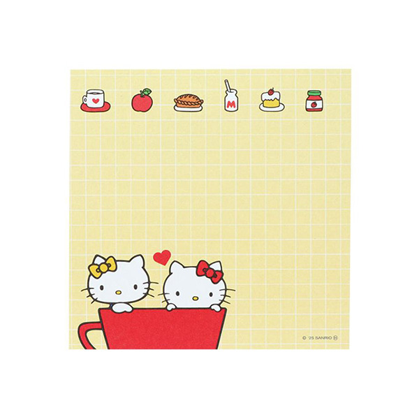 HELLO KITTY日製方形便條本(早餐時光)