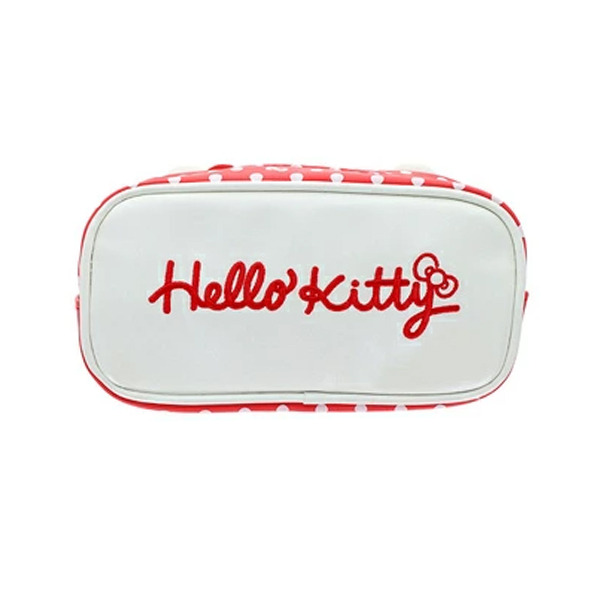 HELLO KITTY大臉造型筆袋(紅色蝴蝶結)