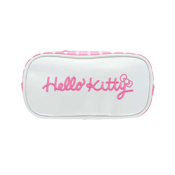 HELLO KITTY大臉造型筆袋(粉色蝴蝶結)