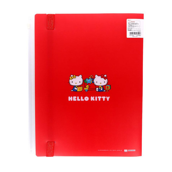 HELLO KITTYA4 5層檔案資料夾附夾鍊袋(早餐時光)