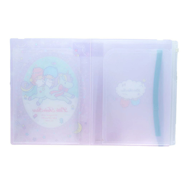 雙星仙子A4 5層檔案資料夾附夾鍊袋(獨角獸)