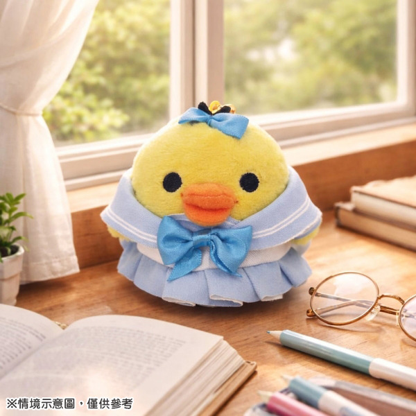 拉拉熊造型玩偶吊飾盲盒-高校水手服(共4種款式，隨機出貨*1)